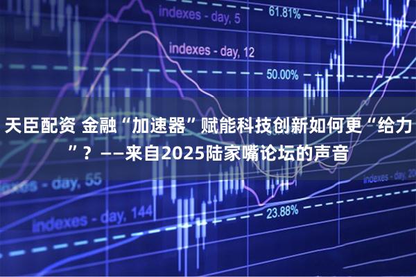 天臣配资 金融“加速器”赋能科技创新如何更“给力”？——来自2025陆家嘴论坛的声音